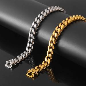 Cadenas de Joyería de Moda: Collares de Oro y Plata, Pulseras Coloridas Estilo Hip Hop, Cadenas Cubanas, Gargantillas y Joyería de Acero Inoxidable - Product Image 2