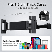Support de tablette pour appuie-tête de voiture pour siège arrière, pliable à 360° °   Support rotatif pour téléphone et tablette, support universel pour siège arrière
