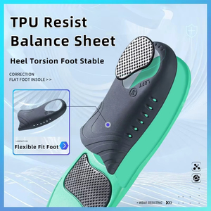 Semelles orthopédiques EVA avec soutien de la voûte plantaire pour les jambes en X/O, pieds plats, absorption des chocs élastique, inserts confortables pour le soin des pieds - Product Image 5