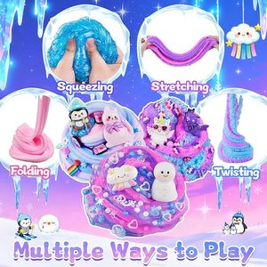 Animal <b>Slime</b> Variety Pack with Butter Cloud Clear Foam <b>Slime</b> <b>Charms</b> Add-ins Kids Party Gifts Wholesale OEM ODM Factory Supply - Product Image 3