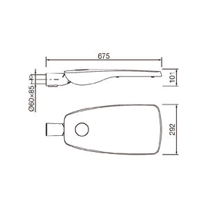 Direkt vom Hersteller: Urbane LED-Leuchte IP66 AC Integrierte Straßenlaterne Außenbeleuchtung mit Schneller Lieferzeit - Product Image 5