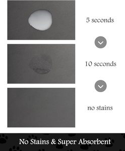 Dispensador de Agua para Perros Moderno, Ecológico, Ligero y de Secado Rápido, con Tapete Absorbente de Goma con Patrón Impreso, Lavable a Máquina, Rectangular - Product Image 6