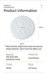 Toalla <span class=keywords><strong>Facial</strong></span> Fría <span class=keywords><strong>de</strong></span> Coral Fleece Hidratante y Humectante para Limpieza <span class=keywords><strong>Facial</strong></span> y Toalla Caliente Engrosada para Compresas - Product Image 6