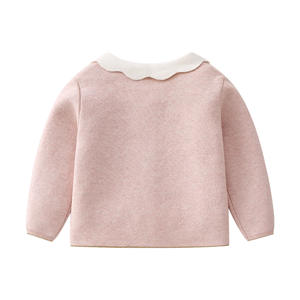 Vêtements pour filles printemps 2022, vêtements pour enfants, cardigan rayé avec nœud, jupe plissée, ensemble de vêtements pour petites filles - Product Image 4