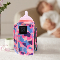 Chauffe-biberon USB portable pour poussette, sac isotherme, chauffe-biberon pour bébé, accessoires de sécurité pour enfants, pour l'extérieur en hiver