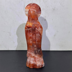 Artisanat en Cristal Naturel : <span class=keywords><strong>Ange</strong></span> Sculpté en Quartz de Feu, <span class=keywords><strong>Ange</strong></span> en Fluorite Arc-en-ciel, <span class=keywords><strong>Ange</strong></span> en Améthyste Polie pour la Guérison, Décoration et Cadeau - Product Image 4