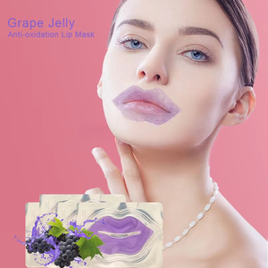 Private Label Vegan Collagen Hyaluronic Lip <b>Mask</b> Aloe Hydrating Anti Wrinkle Lip Care Sheet - Product Image 3