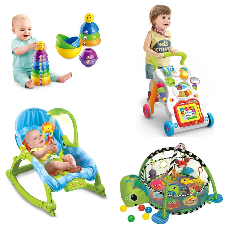 Crianças jogar esteira e bebê rocker bouncer balanço cadeira infantil brinquedo série | aprendizagem walker bebê brinquedos