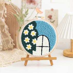 Kit de broderie au <span class=keywords><strong>crochet</strong></span> facile à faire soi-même avec des outils, kit de point de croix, kit de broderie au <span class=keywords><strong>crochet</strong></span> pour enfants et adultes - Product Image 3