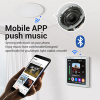 Panel de Control Inteligente para el Hogar de 4 Pulgadas, Reproductor de Música con Android 11, Pantalla Táctil de Pared para Automatización del Hogar, Compatible con Altavoz Amplificador de 2x25 W, Spotify