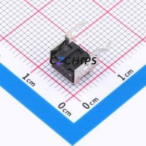 GT-TC101B-H043-L1 Tactile Switch Through hole,6x7.5mm Switch Single Pole Single Throw Round Button 2.5N Right Angle Insert - Product Image 2