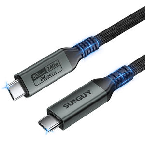 Cable de Datos SUNGUY de 240W 5A Tipo-C de 1m/2m/3m, Carga Rápida, Ecológico, de Nailon, para Teléfono Móvil, Laptop y Banco de Energía, MOQ Bajo - Product Image 2