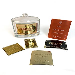 Customized Printing Waterproof 3D Embossed Adhesive Logo Labels Bottle Aluminum <b>Metal</b> Sticker Custom Label for Perfume - Product Image 6