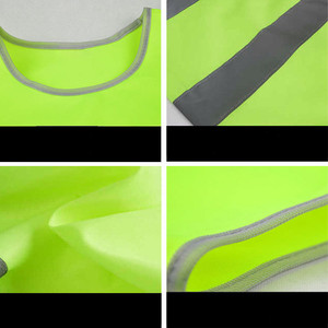 Tissu <span class=keywords><strong>de</strong></span> polyester fluorescent <span class=keywords><strong>de</strong></span> haute qualité couleur <span class=keywords><strong>jaune</strong></span> <span class=keywords><strong>orange</strong></span> haute visibilité 5cm <span class=keywords><strong>gilet</strong></span> <span class=keywords><strong>de</strong></span> <span class=keywords><strong>sécurité</strong></span> à bande réfléchissante grise - Product Image 6