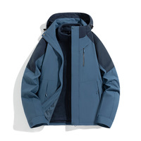 Veste d'hiver pour hommes et femmes 3-1 imperméable et détachable, doublure intérieure en polaire, pour la randonnée et l'extérieur.