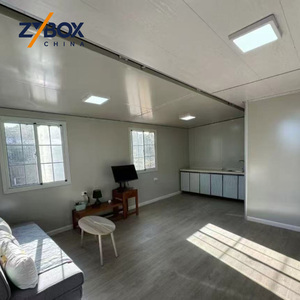 Casa Contenedor Expandible ZYBOX de 20 pies/40 pies, Cabaña de Playa, Casa de Lago, Terraza Frontal al Agua, Puerta Plegable de Vidrio, Casa Prefabricada para Vacaciones - Product Image 4