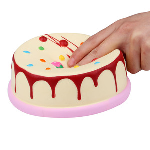 Cartoon <b>Strawberry</b> Round <b>Cake</b> Toy Soft Plastic Cute Promotional Gift <b>Decorative</b> Item - Product Image 5