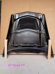 Capot en fibre de carbone MRD pour Chevrolet <span class=keywords><strong>Corvette</strong></span> <span class=keywords><strong>C7</strong></span> <span class=keywords><strong>Stingray</strong></span>, véritable fibre de carbone, capot V3, ajustement parfait, facile à installer - Product Image 3