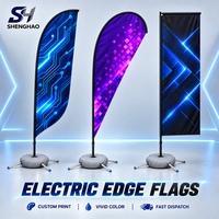 Drapeau publicitaire personnalisé en plumes écologiques, portable, en polyester, imprimé numériquement, résistant au vent jusqu'à 35 mph, avec mât en fibre de carbone complet