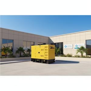 เครื่องกำเนิดไฟฟ้าดีเซลแบบเงียบพิเศษสามเฟส 50Hz ขนาด 32Kw 50Kw 100Kw 150Kw 200Kw พร้อมระบบสตาร์ทอัตโนมัติ ATS - Product Image 1