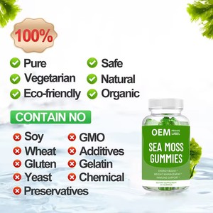 Gommes à mâcher à base d'algues marines irlandaises biologiques et végétaliennes, multivitamines, régime alimentaire végétalien, ventre plat, santé, bonbons naturels, complément alimentaire - Product Image 5