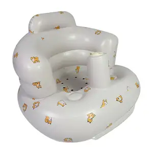 Baby Inflatable Seat for Babies 3-36 Months Built in Air Pump Infant Back Support Sofa Toddler Chair for Sitting Up