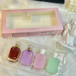 Set de Regalo de Perfumes para Mujer al por Mayor, Estilo Árabe de Dubái, 30ml*4, Eau de Parfum Líquido, Larga Duración, Aroma Floral y Frutal, Lujoso y Portátil - Product Image 2