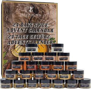 <span class=keywords><strong>Calendrier</strong></span> <span class=keywords><strong>de</strong></span> l'Avent TILZ COLLECTION Herbes et Épices – 24 mini-pots d'épices – Cadeau pour Chefs et Adultes - Product Image 4