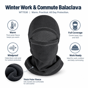 Passamontagna in Pile Polare Caldo e Antivento per Ciclismo, Copertura Integrale per Lavoro all'Aperto, Pendolarismo, Uso in Magazzini Refrigerati, Fornitura all'Ingrosso - Product Image 2