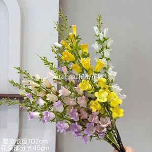 ดอกเบลล์ประดิษฐ์จากผ้าไหมสำหรับตกแต่งงานแต่งงาน กิ่งยาว ทำด้วยมือ รุ่น Secret Garden - Product Image 5