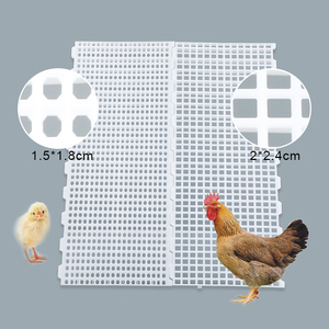 พื้นตาข่ายพลาสติกสำหรับเลี้ยงไก่ ขนาด 1200*500*40 มม. สำหรับฟาร์มสัตว์ปีก ขนาดรู 1.5*1.8 ซม. และ 2*2.4 ซม. - Product Image 2