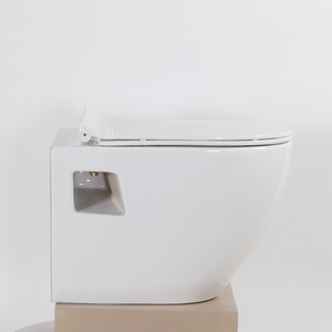 Fabbrica ceramica P-trappola <span class=keywords><strong>a</strong></span> <span class=keywords><strong>muro</strong></span> <span class=keywords><strong>WC</strong></span> <span class=keywords><strong>galleggiante</strong></span> bagno porcellana tonda pensile appeso <span class=keywords><strong>a</strong></span> parete <span class=keywords><strong>WC</strong></span> per Hotel - Product Image 4