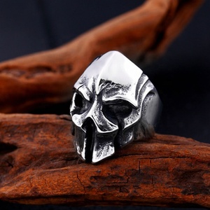 Anillo de Calavera de Acero Inoxidable MECYLIFE, Joyería Gótica para Motociclistas, Anillos Hiphop para Hombre - Product Image 6