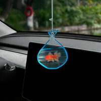 Pendentif mignon en forme de poisson rouge pour rétroviseur, ornement de voiture hautement transparent pour la paix et la bonne chance