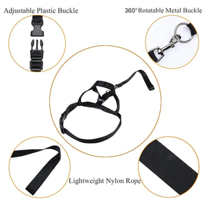 調節可能な高級ナイロンウェビング犬用ヘッドカラーリボン、パーソナライズされたペット用ジェントルリーダーハーネスハルター、痛みなし、引っ張りなしのトレーニング - Product Image 5