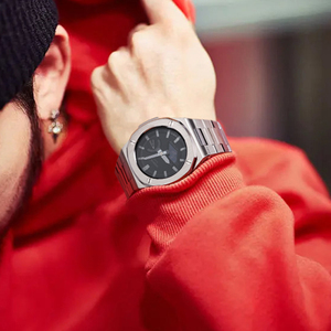 Kit de modification de boîtier de montre en <span class=keywords><strong>acier</strong></span> inoxydable ga2100 à boucle papillon véritable de quatre générations pour Casio <span class=keywords><strong>gshock</strong></span> - Product Image 6