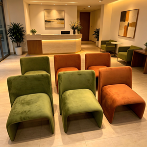 Modern Settee Living Room Furniture Velvet Loveseat Small <b>Sofa</b> for Apartment and Compact Spaces Seating - Product Image 6