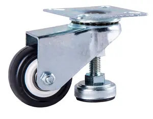 WBD 40/50/63/75/100 mm Factory self adjustable leveling mount leveler casters with leveling feet