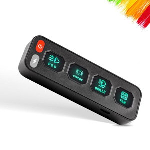Caja de relés inalámbrica de 4 vías, 12V 40A, de plástico, para control de circuitos de coches y barcos, actualización de sistemas. - Product Image 3