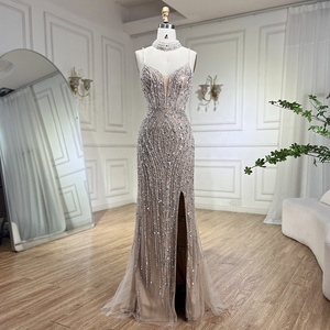 strapless open back dress May Queen RQ8113 - Silver Beaded Prom Dress 6 / Hunter Green main image 0