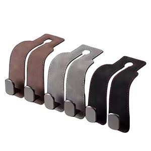 Popular Longyang Colgador Doble para Respaldo de Asiento de Coche, de Cuero PU, para Bolsos, Carteras y Bolsas de Compras, Kit de Accesorios Interiores, Modelo - Product Image 1