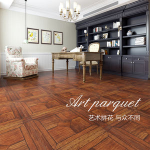 Suelo de Parqué Cuadrado con Certificación FSC - <span class=keywords><strong>AC6</strong></span> Impermeable y Bajo VOC para Espacios Comerciales en la UE/EE. UU. |   Sistema de Clic Inteligente - Product Image 4