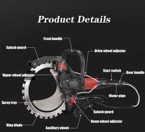 Scie à anneau portative pour couper le béton, les murs et les briques, outils de coupe de béton, coupe-béton domestique - Product Image 4