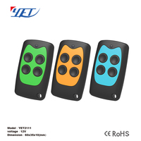 Télécommande universelle sans fil RF 433,92 MHz à 4 boutons avec code roulant pour porte de garage, automatisation de la maison intelligente pour YET2111