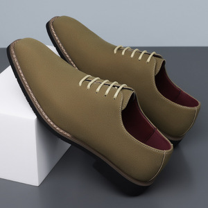 Soldes d'été 2026 : Chaussures en cuir confortables et polyvalentes pour hommes, style décontracté et habillé, faciles à enfiler, tendance - Product Image 2