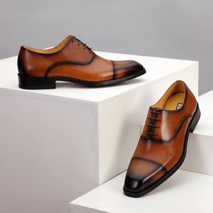 Zapatos Formales de Hombre para Negocios, de Cuero Genuino, para Bodas y Fiestas, con Punta en Pico y Cordones, Estilo Oxford, Gran Venta 2025 - Product Image 5