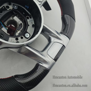 Volant de direction en cuir perforé en fibre de carbone de qualité supérieure pour Mercedes Benz W203 W204 W205, vente chaude - Product Image 6