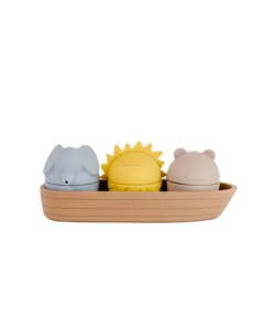 Nouveau 2023 CPC Approbation Silicone Noah's <span class=keywords><strong>Ark</strong></span> Boat Toys, Silicone Boat Bath toys BPA FREE - Product Image 1