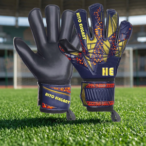 Gants de gardien de but de football professionnels, personnalisation sur mesure, latex allemand Contact 4 mm, cuir antidérapant pleine main - Product Image 4