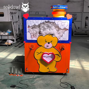 DIY Teddybär Spielzeug herstellungs maschine Zwei Schubladen Stofftier füll ausrüstung mit neuen Motor-und Pumpen kern komponenten - Product Image 1
